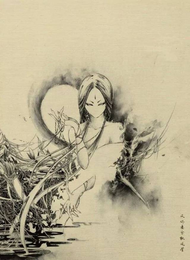 安利| 钟爱鬼怪的90后国风插画师