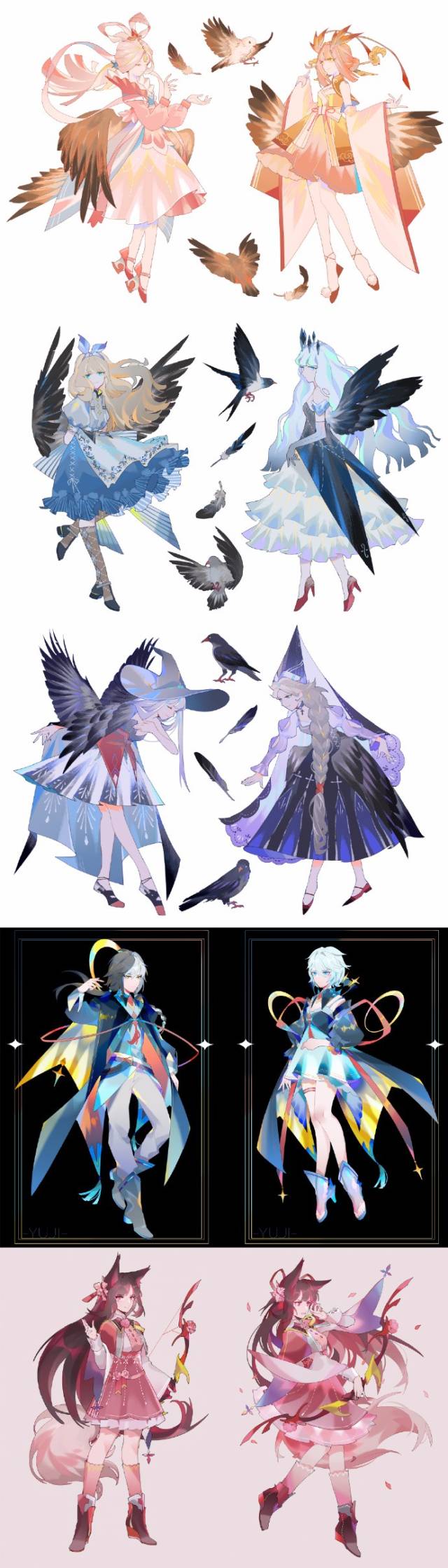 【绘画参考】95后画师的人物角色设计图(角色设计参考)