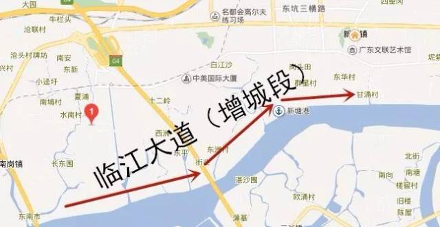 新塘去珠江新城又将快人一步?因为临江大道增城段施工啦!