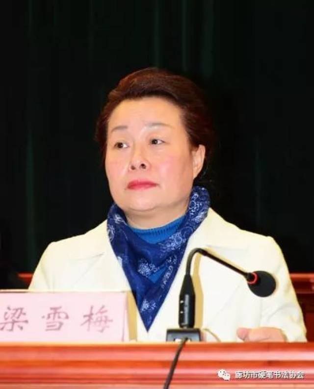 廊坊市委宣传部常务副部长梁雪梅讲话