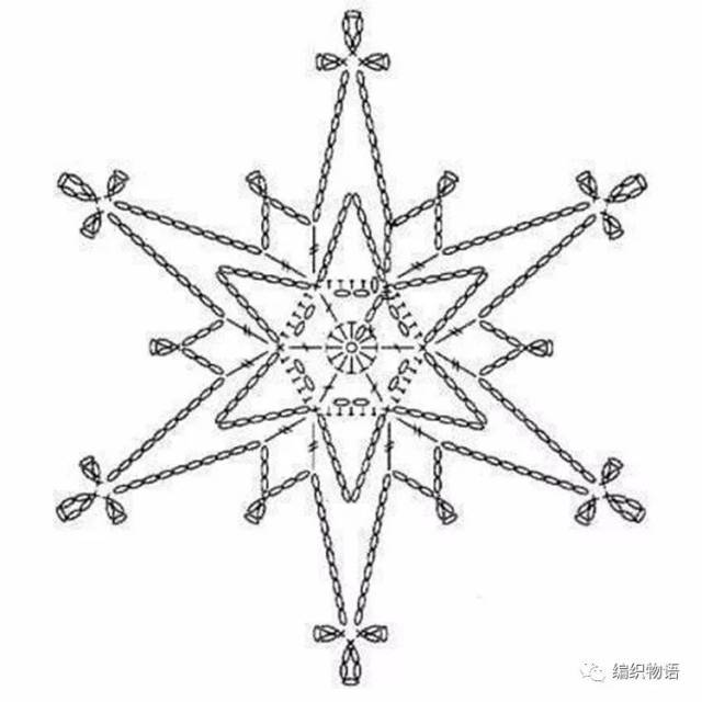 钩针编织多款雪绒花图解