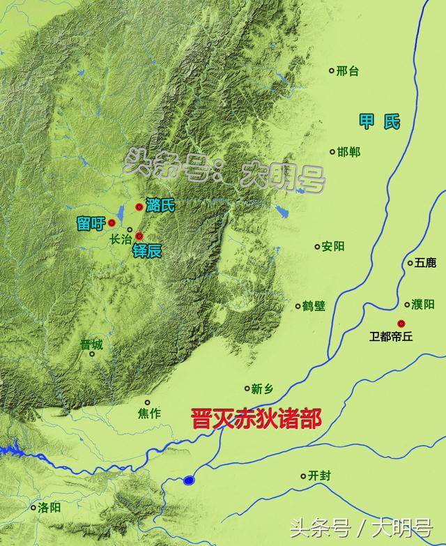 春秋晋国版图变迁史,从方圆百里到囊括山西及河北中西部