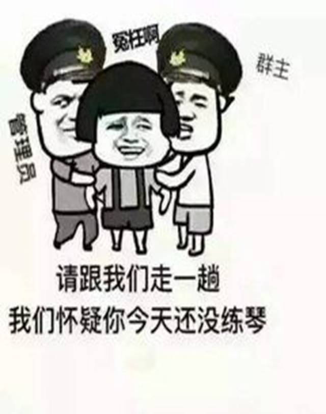 练琴这件小事,居然还有表情包