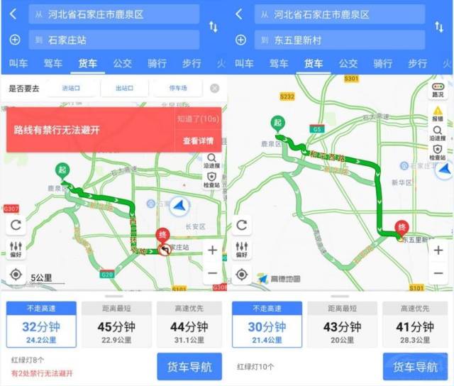 所以说,有了高德地图之后,货车司机们出门根本不用再担心会遇到什么