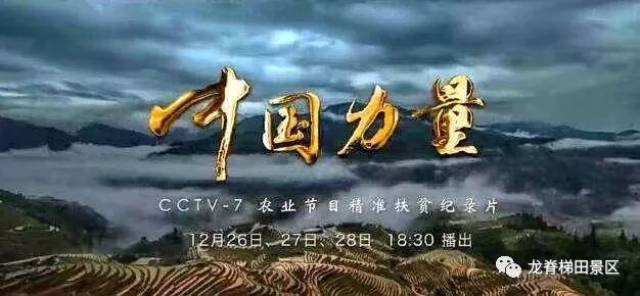 央视精准扶贫纪录片《中国力量》在龙脊梯田拍摄,12月