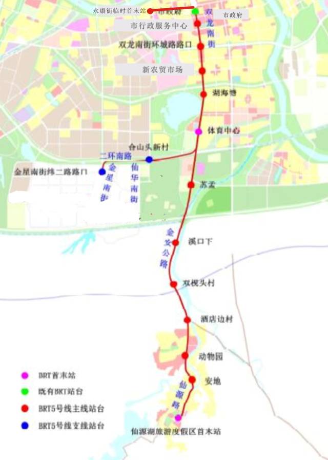 brt5号线,金兰快线相继开通,打造金义兰快速公交网