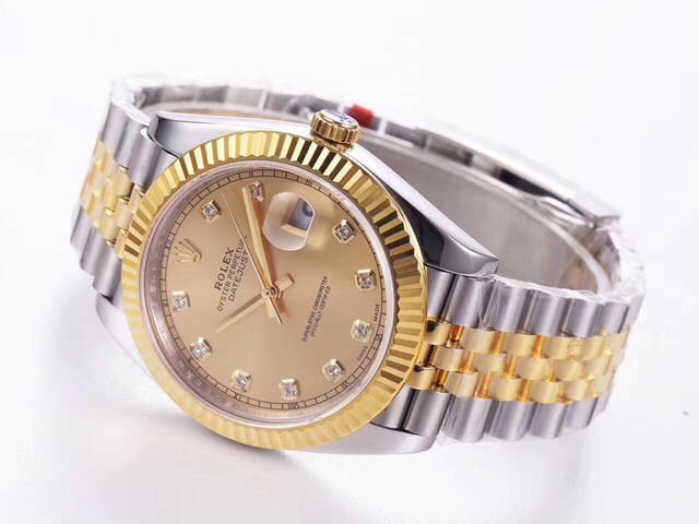 亿尊谈表-真正的18k金劳力士日志型,长荣厂包金完美鉴赏!