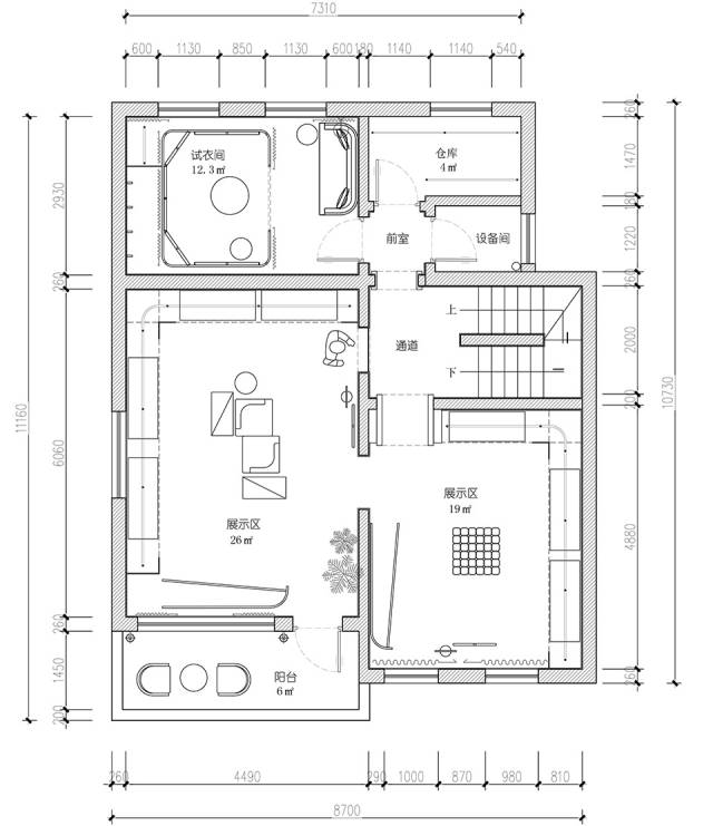 商业空间设计〡300㎡高级礼服工作室