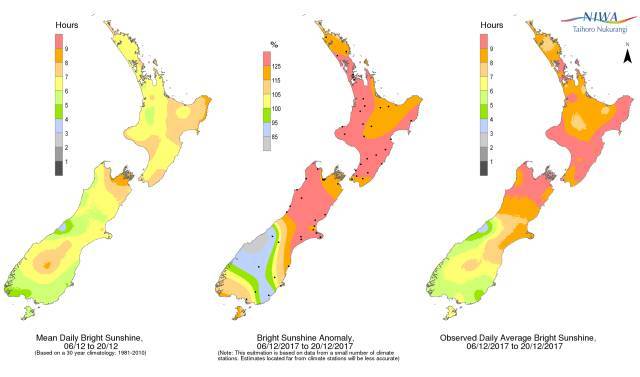 新西兰近期气候信息分享
