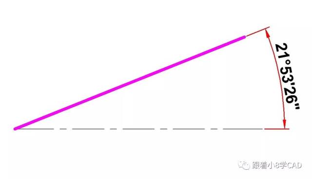 【实用技巧】CAD中画斜线,如何输入度\/分\/秒?