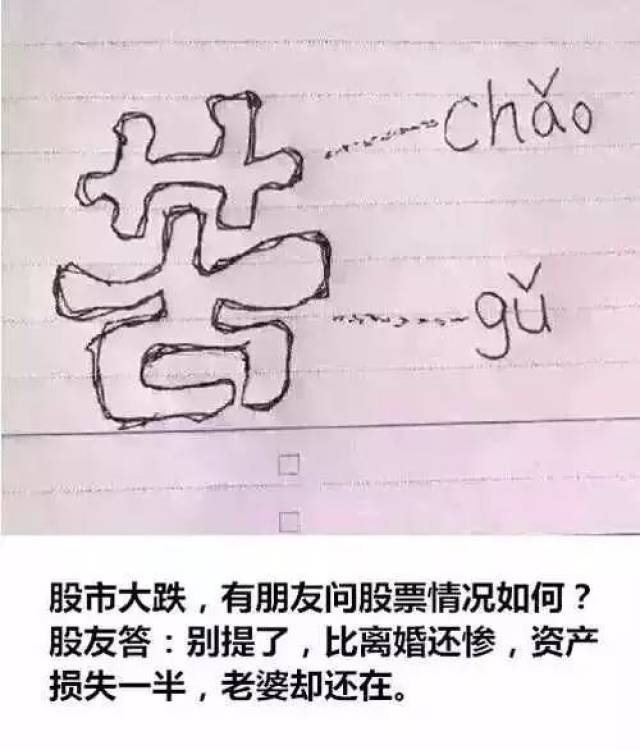 炒股鸡汤 股市最新段子集之暗黑鸡汤