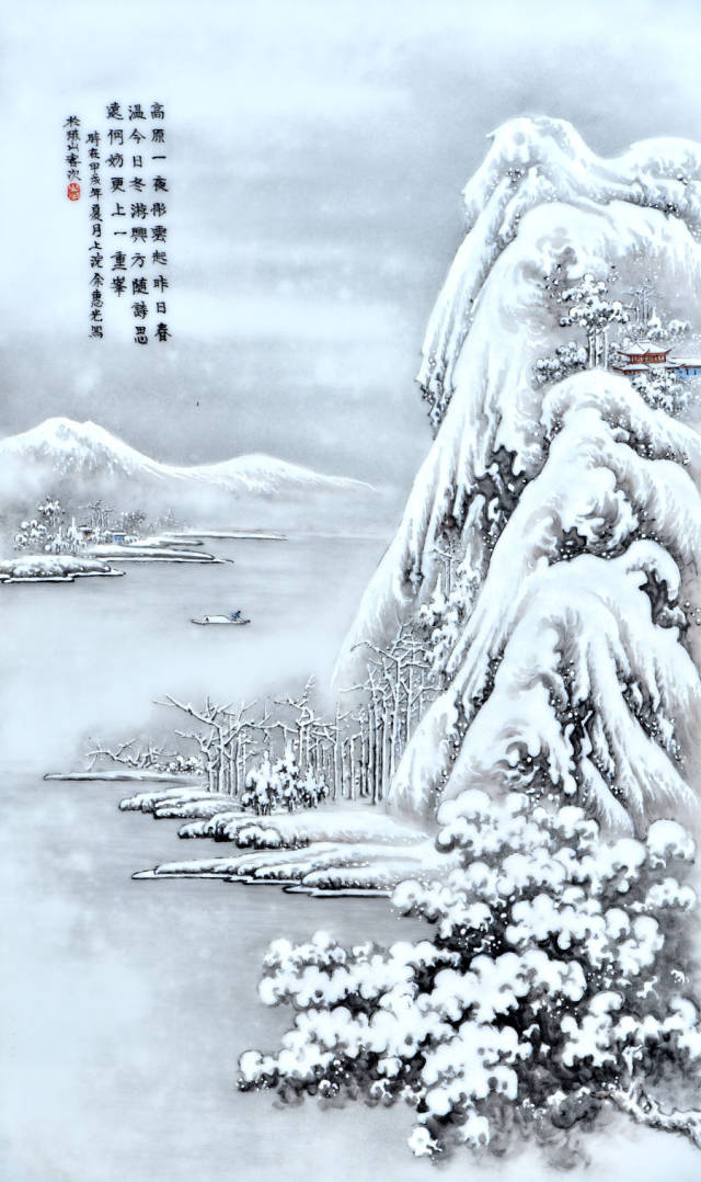 瓷上雪景欣赏——日暮诗成天又雪,与瓷并作十分春