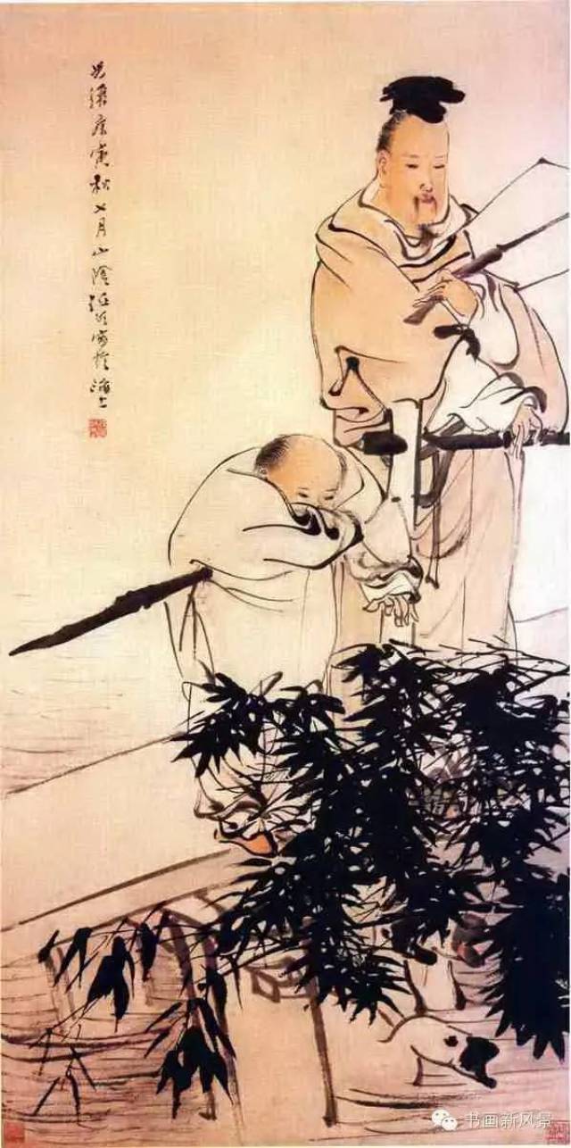 任伯年的这几幅人物画特耐看,特有味儿!