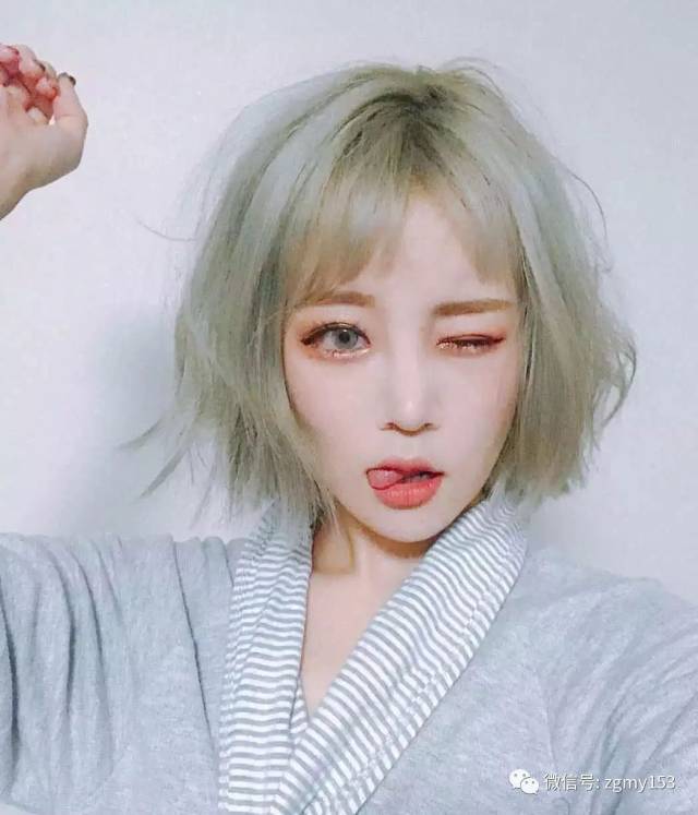 浅色系渐变短发