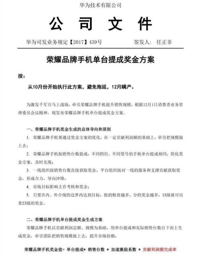 任正非签发的内部文件证明属实.