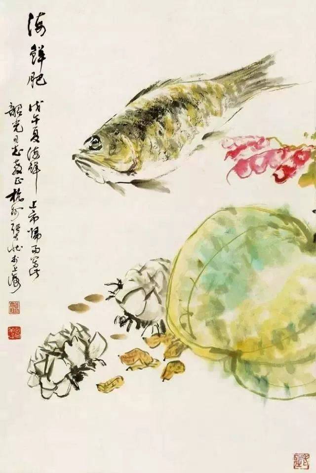 海派画家四大名旦 江寒汀,张大壮,唐云,陆抑非的画鸟欣赏