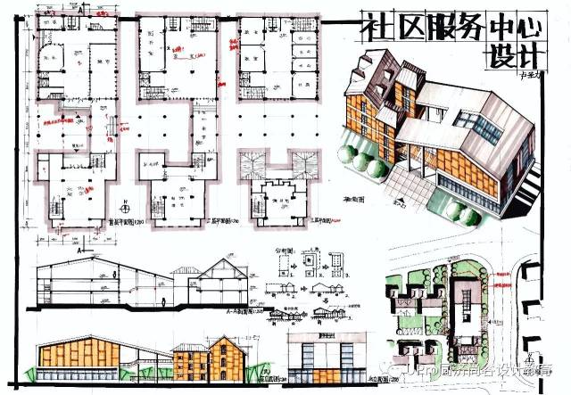 快题解析 | 同济14复试 - 社区文化中心设计