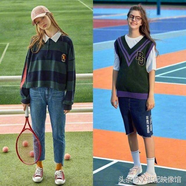 美式校园少女运动风穿搭参考,忍不住追随的活力风格
