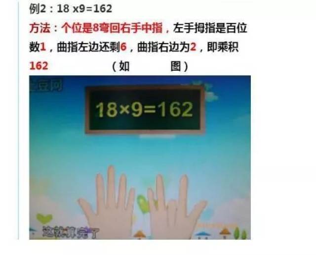 逆天的"手指速算法",一遍学会!让孩子计算一道不错!