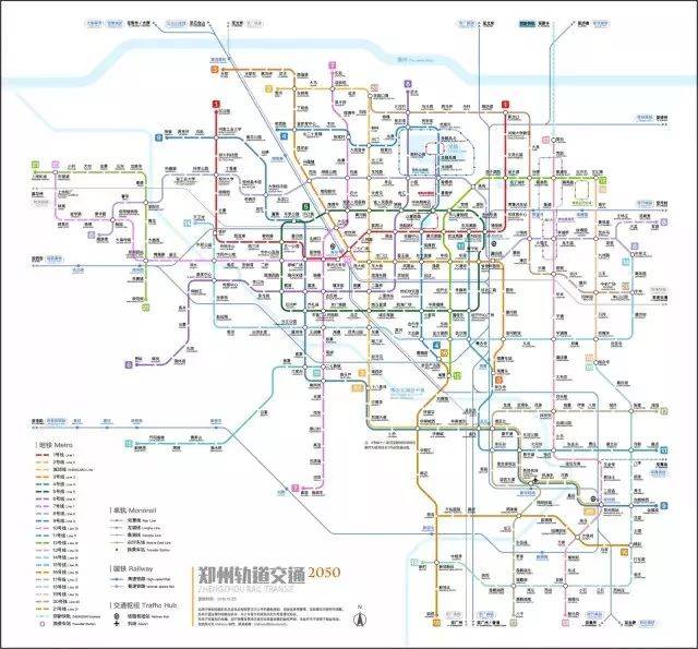 35次 ▼ 截止目前 郑州地铁目前已有3条线路 而2050年的地铁是