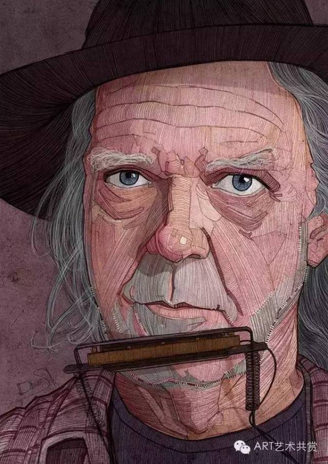 ▽charles bukowski illustration portrait ▽aristotelis onassis