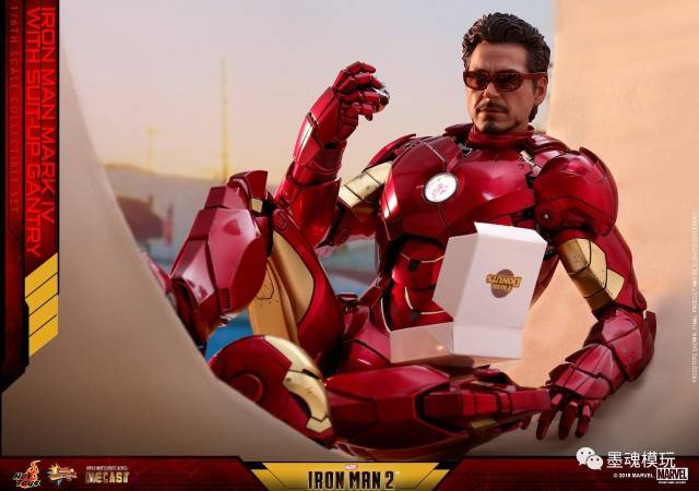 hottoys新品:1/6 压铸合金《钢铁侠2》-钢铁侠mk4 拆甲机台套装 mms