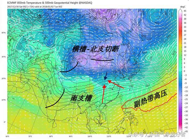 大气环流形势正在发生深刻变化,在南支槽和台风"布拉万"的作用下,我国