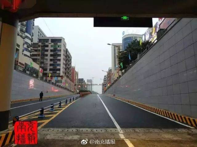 定了!南充人民路下穿隧道2018年1月1日9点正式通车