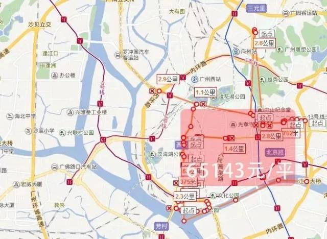 官方公布:广州各区土地价格地图曝光!从化最低796元/平!
