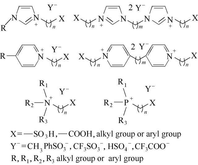 功能化离子液体结构式