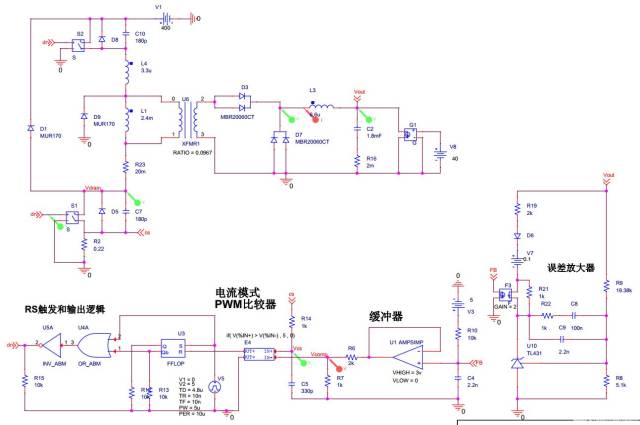 传统pwm 控制器的控制模型和仿真(反激,正激,半桥,全桥)