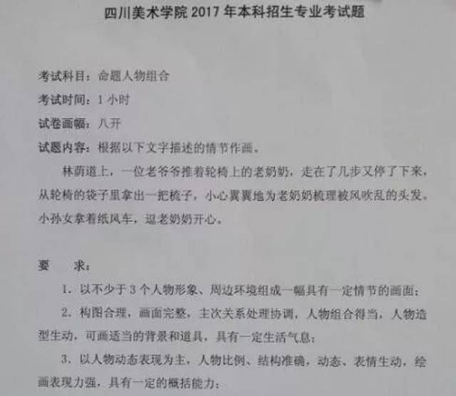 2017年造型类校考考题(浙江考点) 素描考题:黑白照片,四分之三侧男