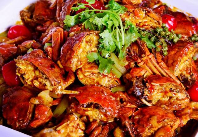 蟹料理也是必不可少的, 香辣蟹,面拖蟹,油酱毛蟹每日一款 ,爱吃蟹的你