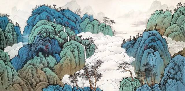丹青语境 | 湖北美术学院青绿,重彩山水画部分作品线上展