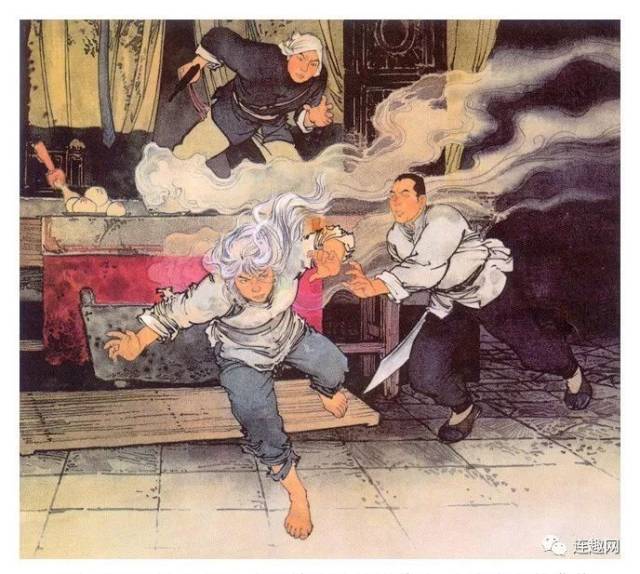 高清全本欣赏,著名连环画家华三川获奖作品彩色连环画《白毛女》