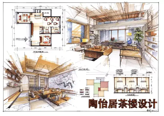 室内快题设计高清大图,室内快题,快题手绘(第8页)_大山谷图库