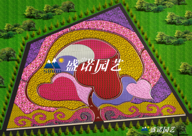 盛诺园艺·10年专业花海效果图设计/草花/供应优质的花卉种苗 种苗