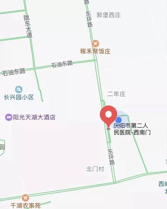 庆阳市西峰区北京大道南1号(文化产业园北侧,北师大附中南侧).