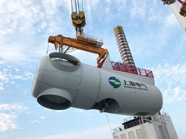 上海电气6mw海上风机兴化湾首台吊装成功!_手机搜狐网
