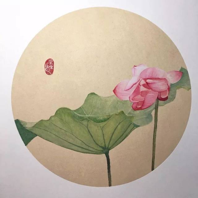 国画没骨不一样的古风
