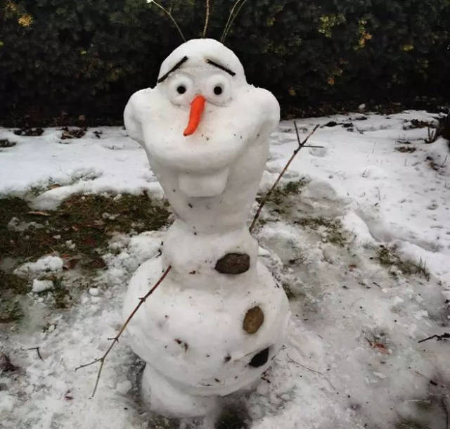 看完网友们堆的奇葩雪人,我笑得直不起腰