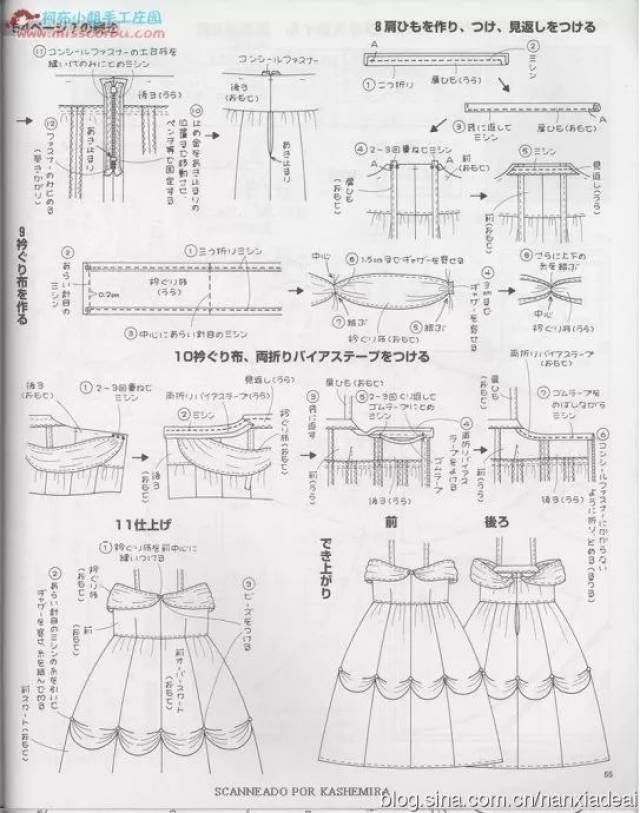 白雪公主裙的裁剪图(另附其他公主裙的做法)