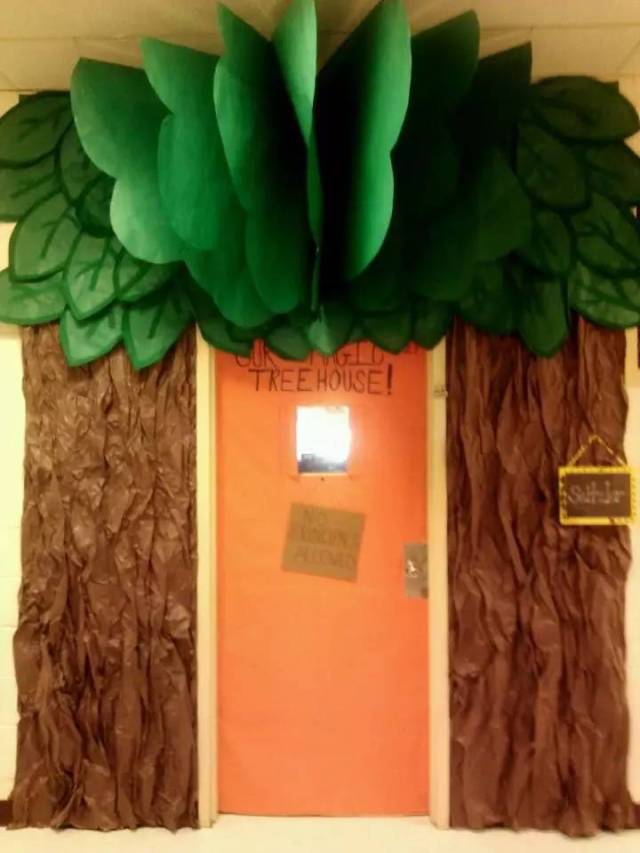 幼儿园区角环创,多姿多彩的教室门装饰