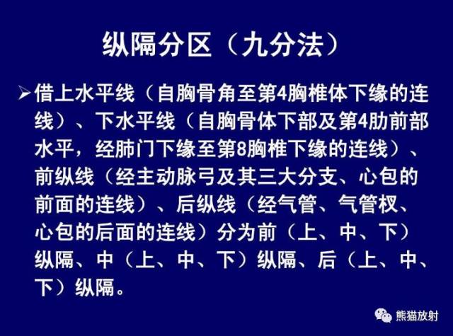 纵隔解剖 纵隔疾病x线诊断要点