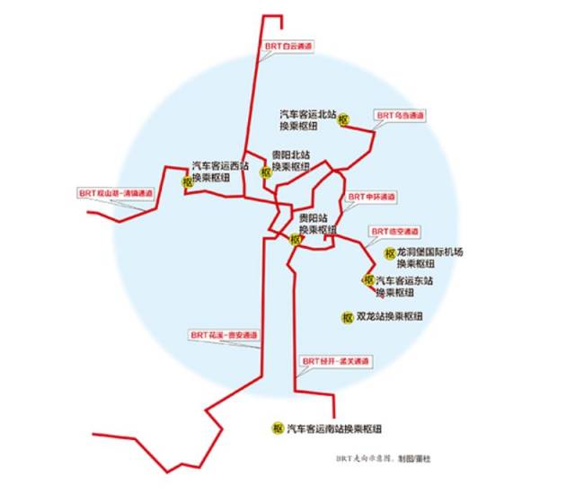 市域轨道交通主要覆盖贵阳市中心城区,贵安新区,预留连接龙里,修文的