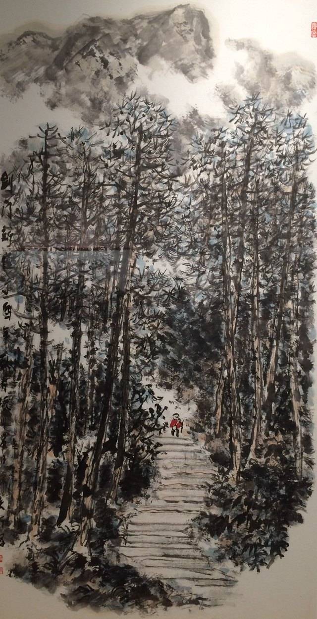 【说画快讯】"心象云生"赵振川山水画作品展西北大学博物馆开展