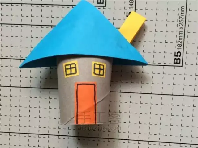 幼儿园手工制作简单的卡通小房子(内含详细教程)-师讯