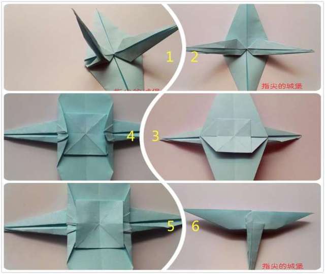 正方形纸折飞机模型 折纸飞机教程图解大全