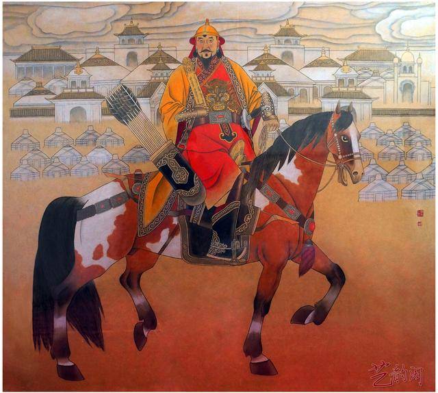 《忽必烈与元大都》(中国画)2008年