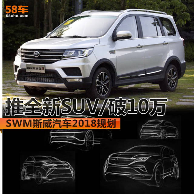 swm斯威汽车2018规划 推全新suv/破10万